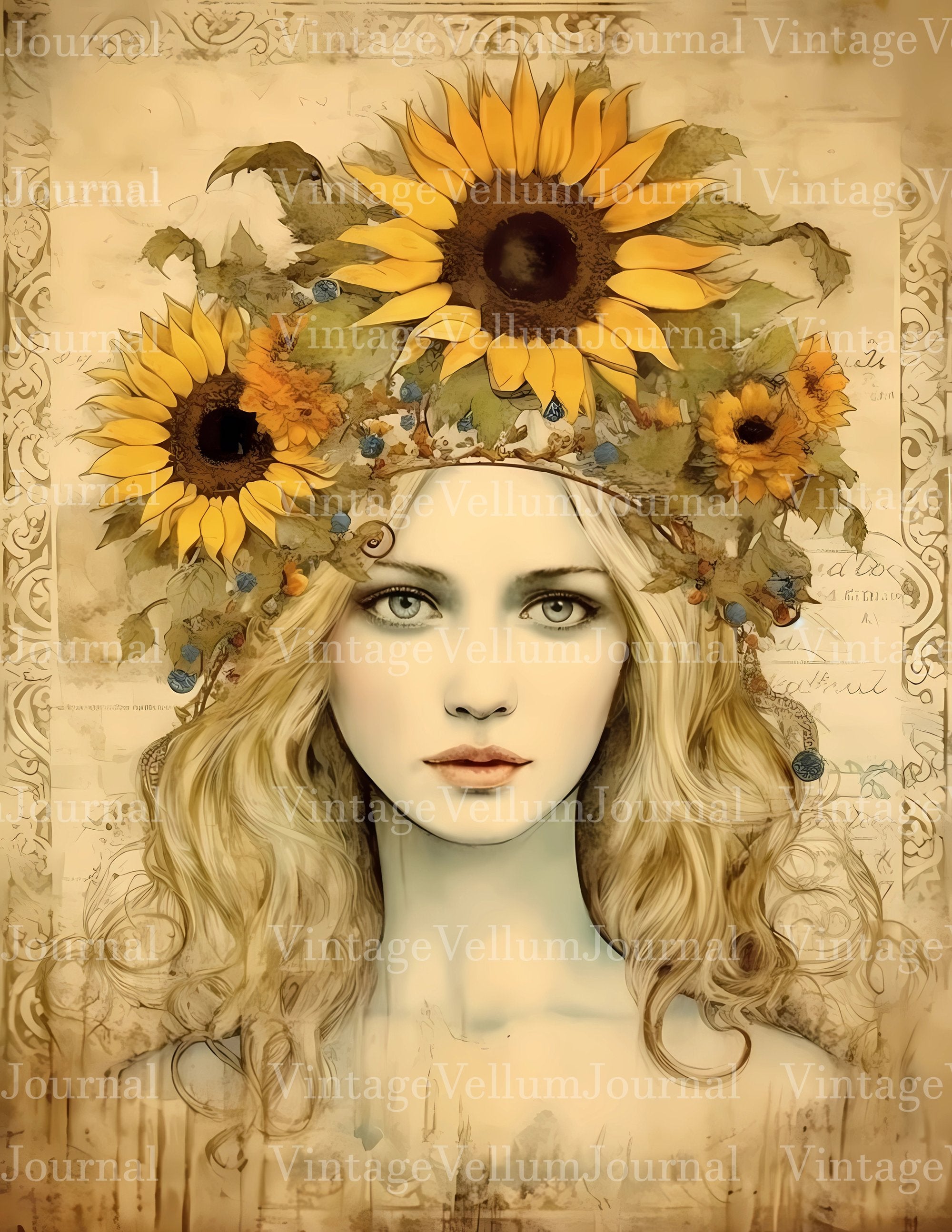 Flower Princess Junk Journal Pages - CraftNest