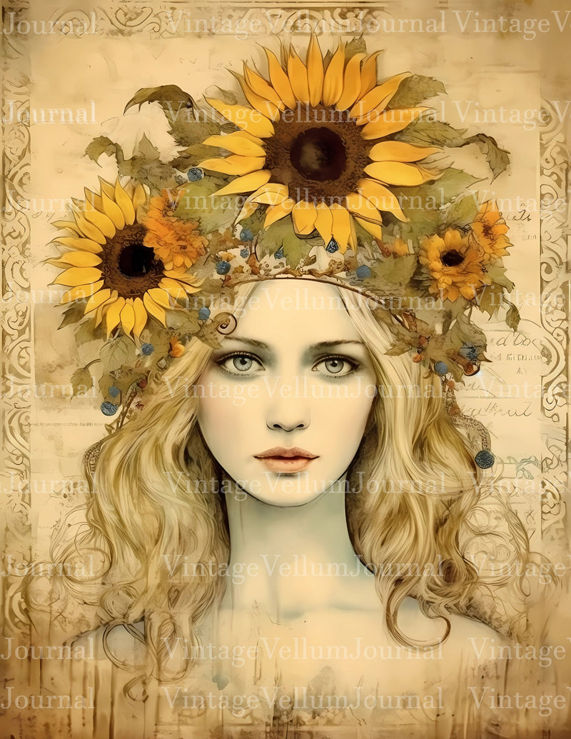 Flower Princess Junk Journal Pages - CraftNest