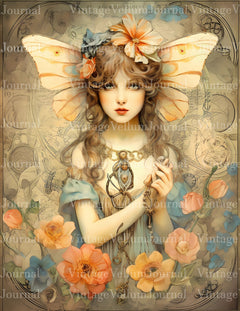 Lovely Fairies Junk Journal Pages - CraftNest