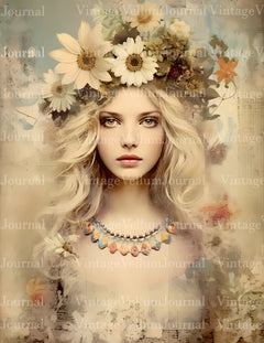 Flower Princess Junk Journal Pages - CraftNest