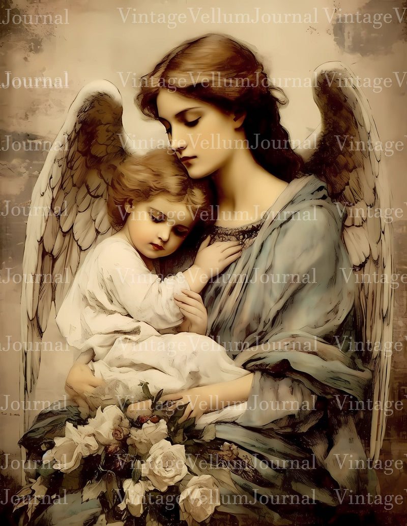 Classic Angels Junk Journal Pages - CraftNest