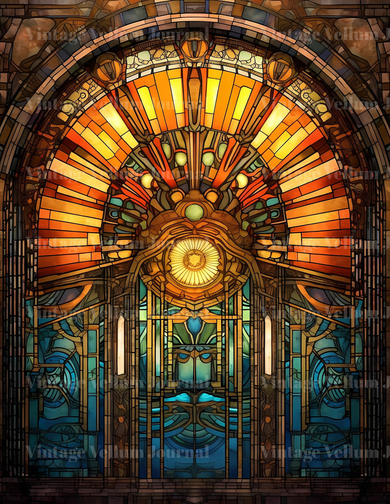 Stained Glass Junk Journal Pages - CraftNest