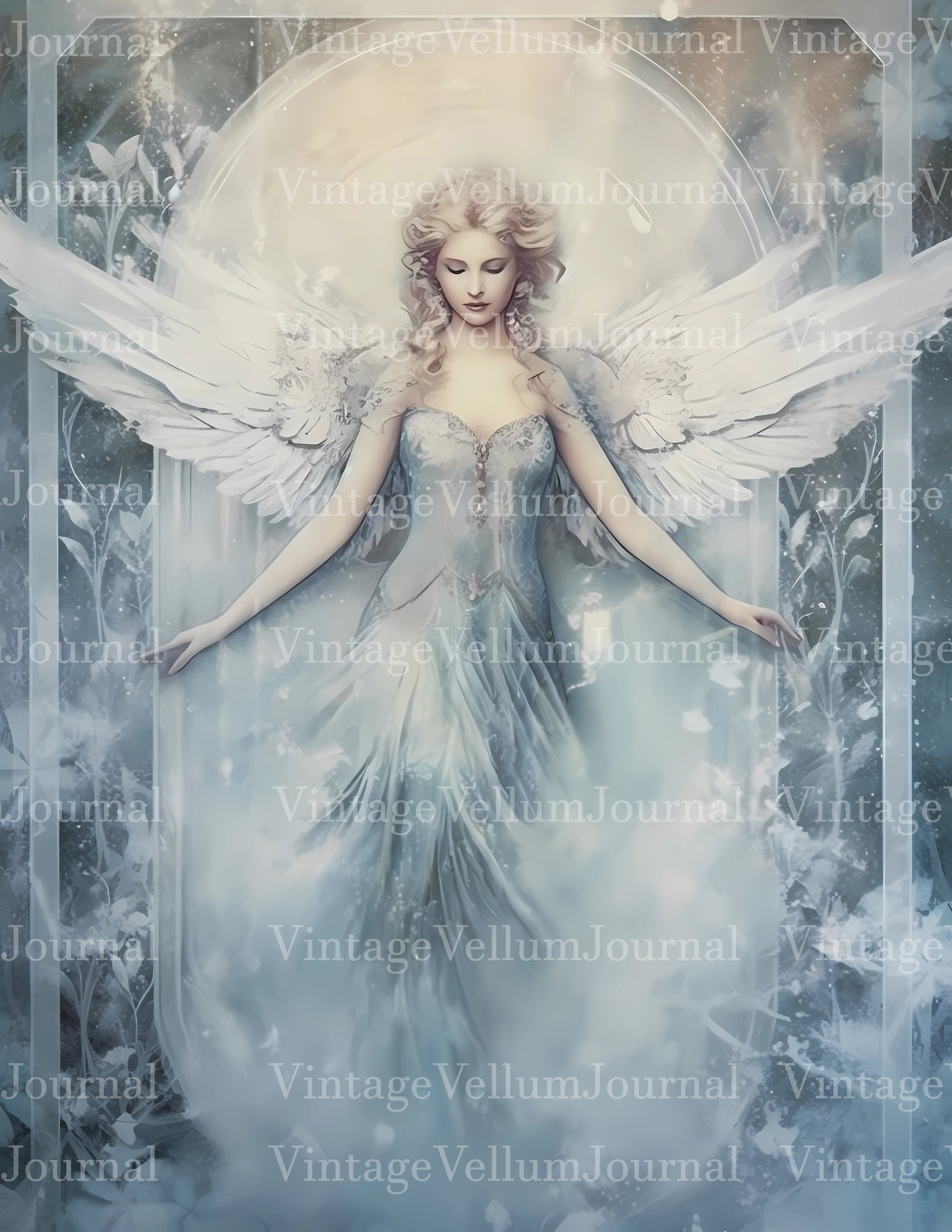 Ice Angels Junk Journal Pages - CraftNest