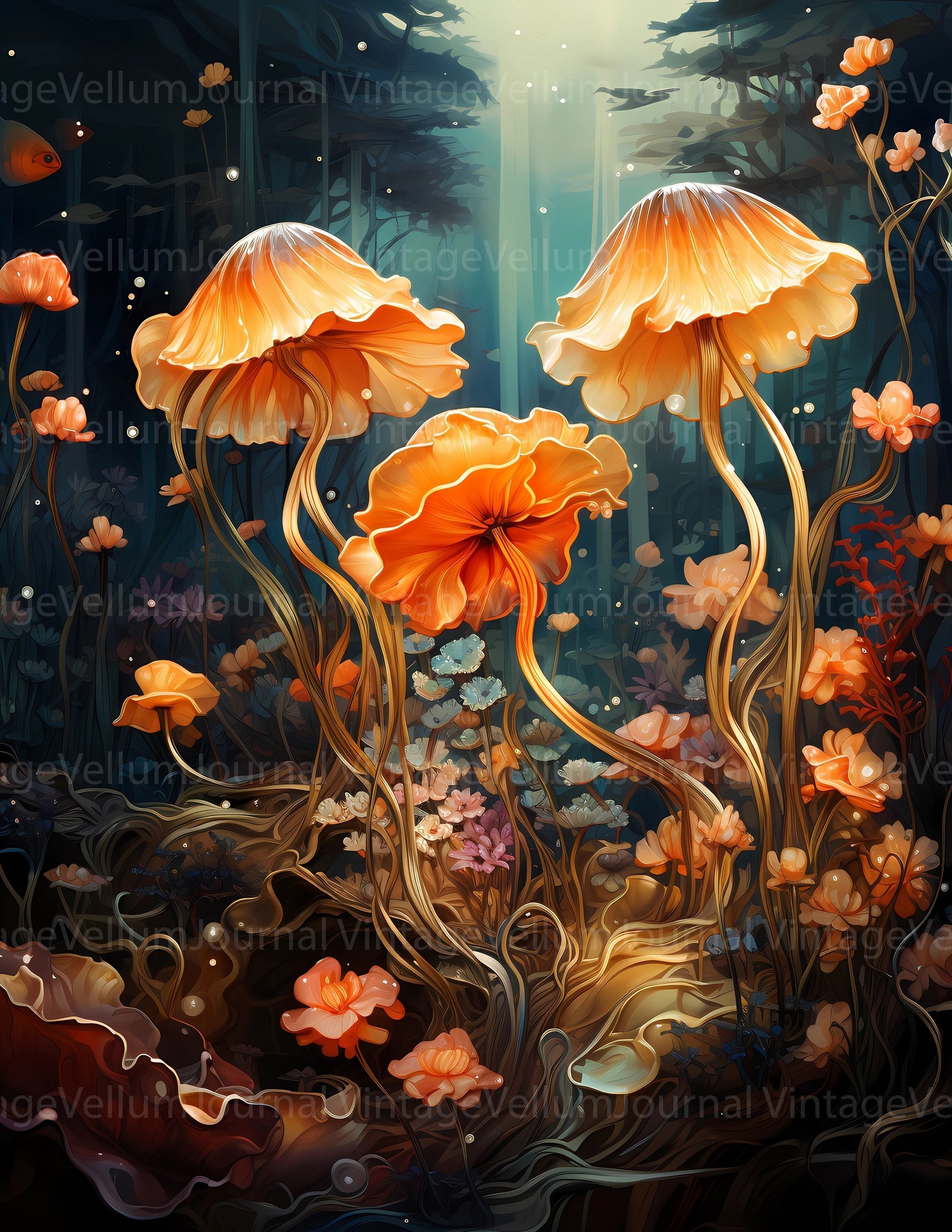 Cute Under the Sea Junk Journal Pages - CraftNest
