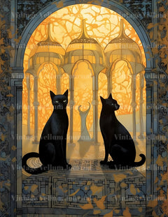Black Cats Junk Journal Pages - CraftNest