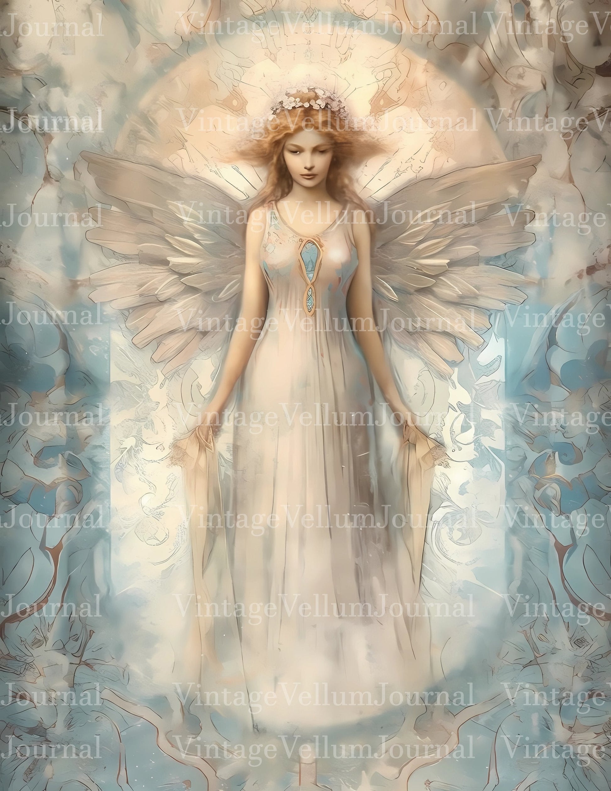 Ice Angels Junk Journal Pages - CraftNest