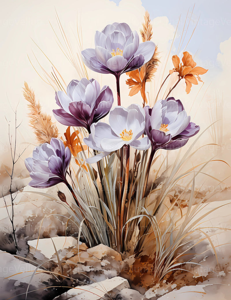 Crocus In The Crisp Junk Journal Pages - CraftNest