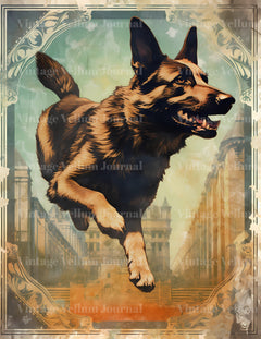 German Shepherd Junk Journal Pages - CraftNest