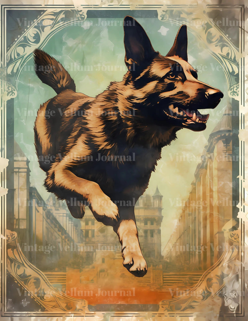 German Shepherd Junk Journal Pages - CraftNest