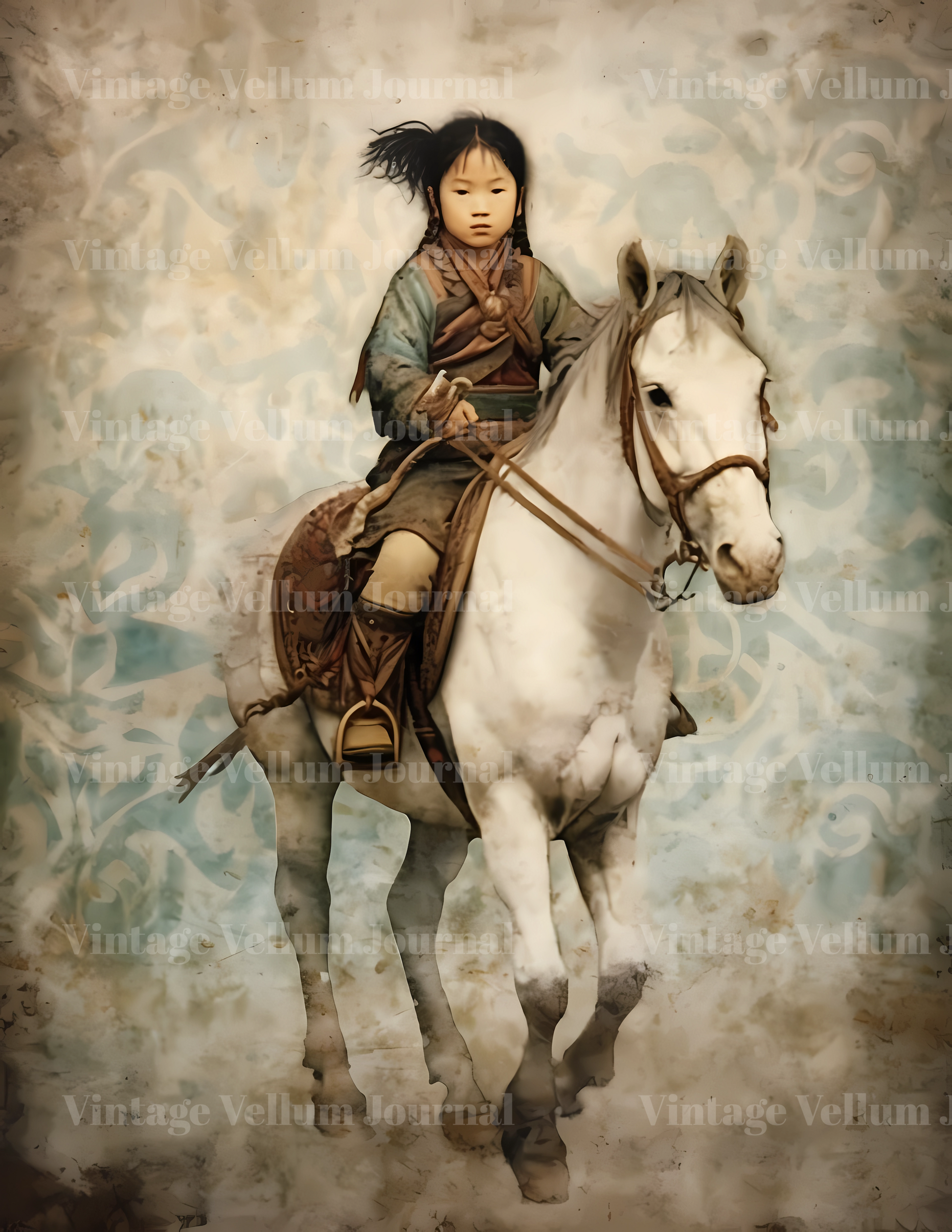 Mongolians Junk Journal Pages - CraftNest