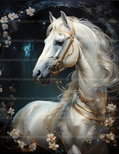 Ice Horses Junk Journal Pages - CraftNest