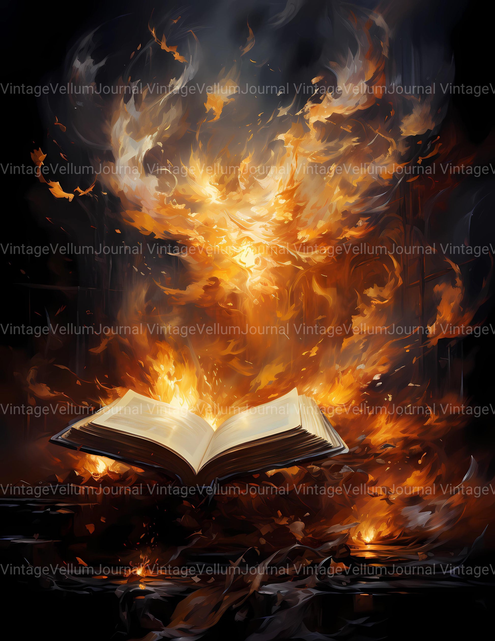 Pentecost Flames Junk Journal Pages - CraftNest