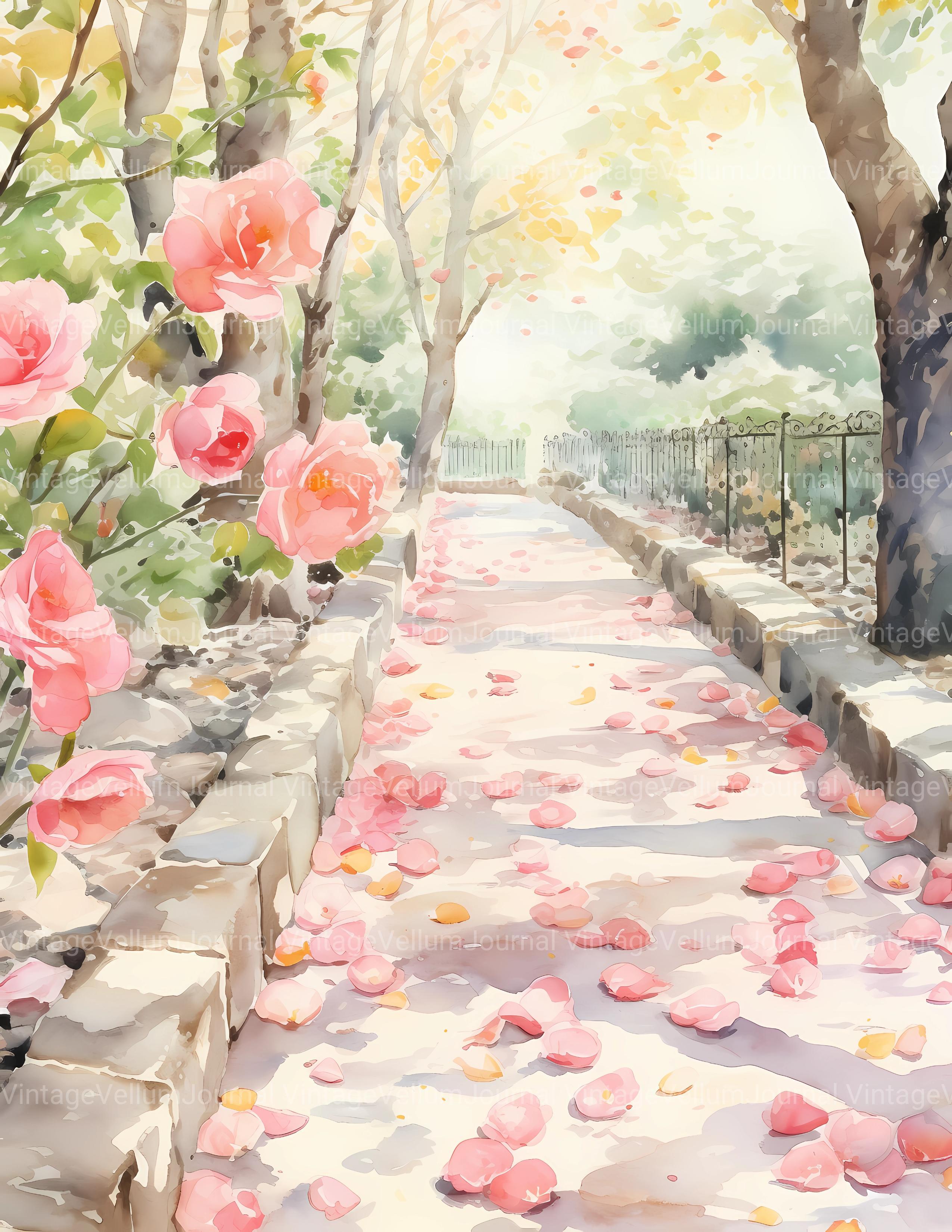 Garden Roses Junk Journal Pages - CraftNest