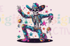 Funky Halloween Skeleton Disco Ball Clipart Bundle
