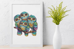 Funky Owl & Groovy Birds Clipart Bundle - CraftNest - Digital Crafting and Art