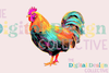 Funny Crazy Chicken Clipart Bundle