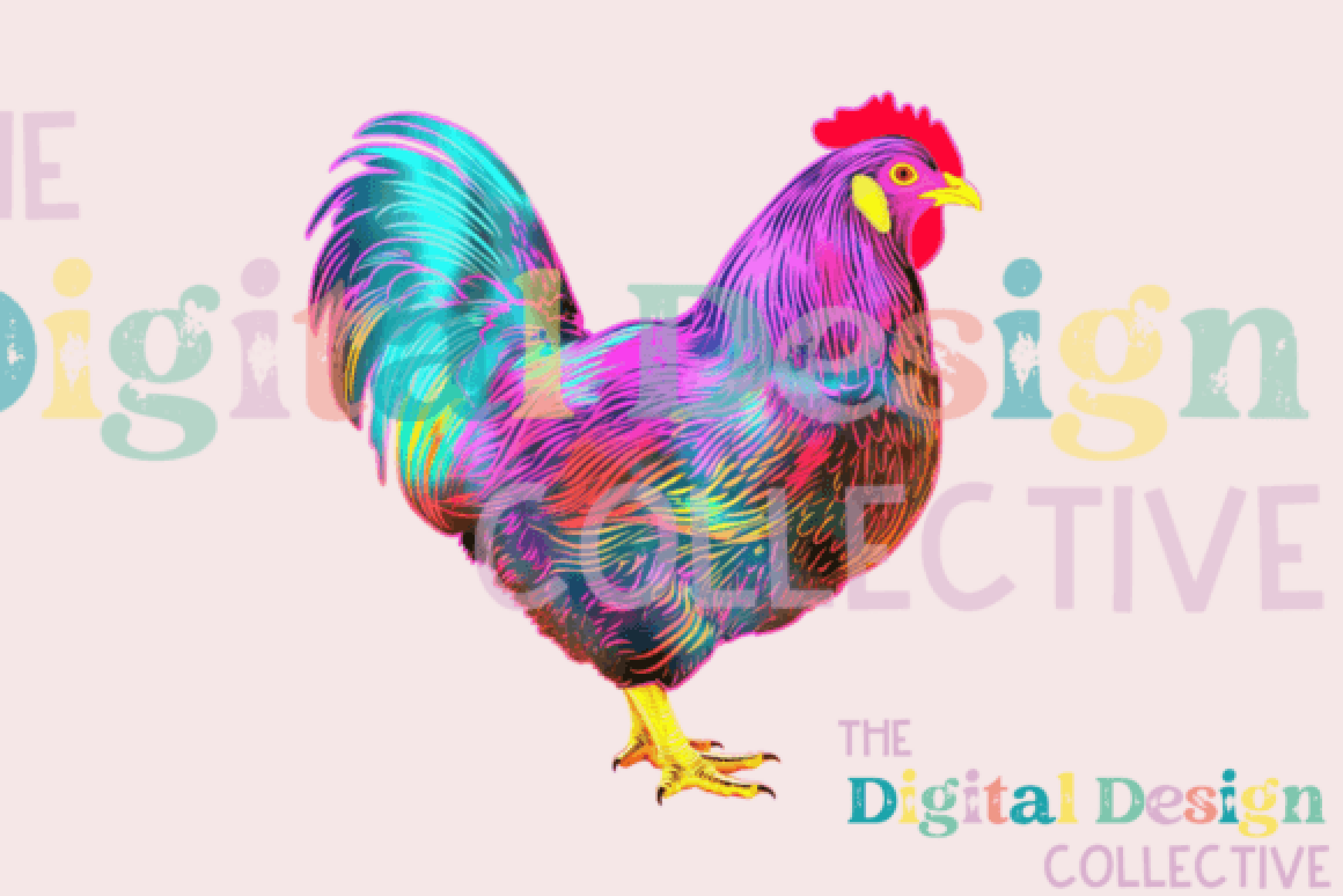 Funny Crazy Chicken Clipart Bundle