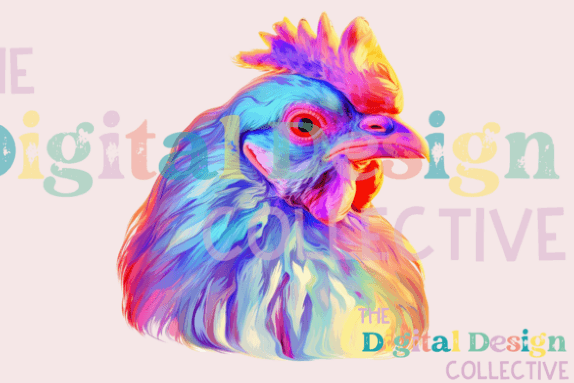 Funny Crazy Chicken Clipart Bundle