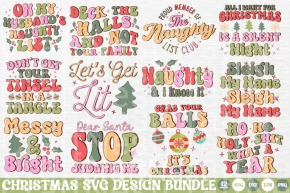 Funny Christmas Quotes Bundle - CraftNest - Digital Crafting and Art