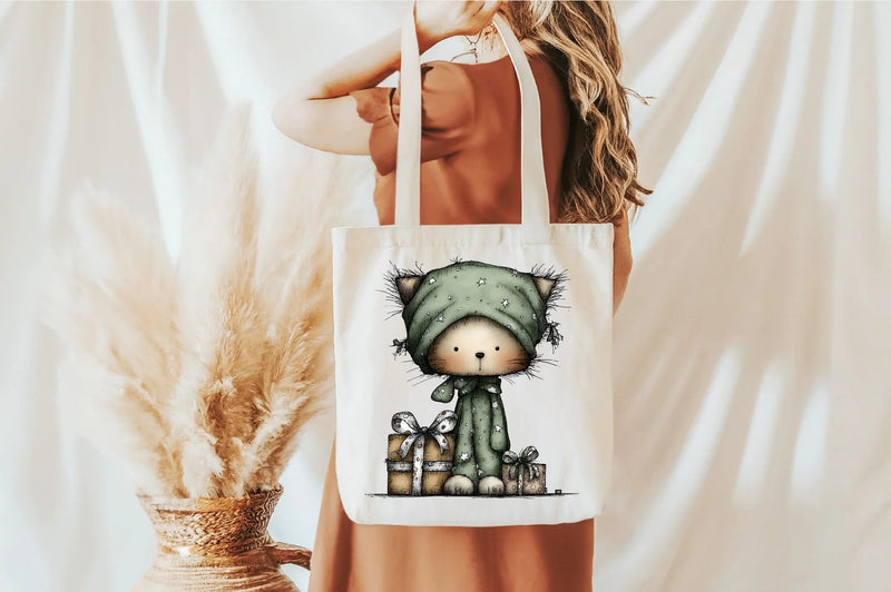 Funny Christmas Cat Clipart Bundle - CraftNest - Digital Crafting and Art