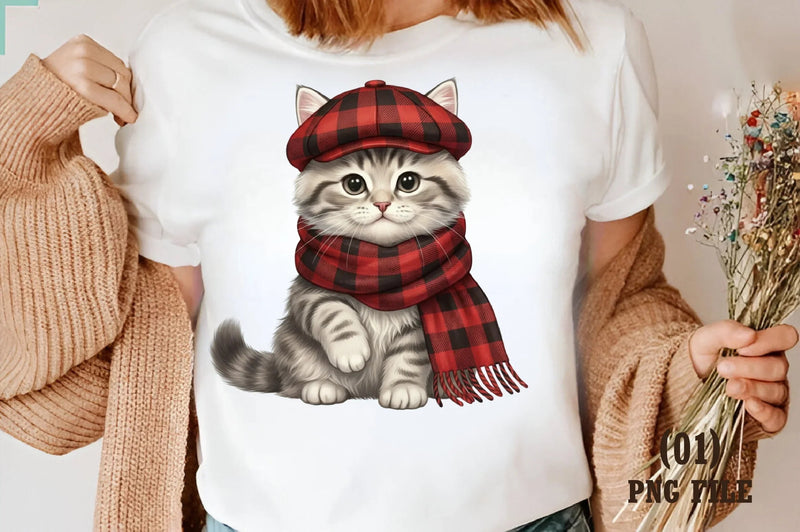 Funny Christmas Cat Clipart Bundle - CraftNest - Digital Crafting and Art