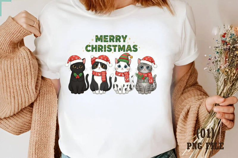 Funny Christmas Cats Clipart Bundle - CraftNest - Digital Crafting and Art
