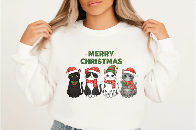 Funny Christmas Cats Clipart Bundle - CraftNest - Digital Crafting and Art