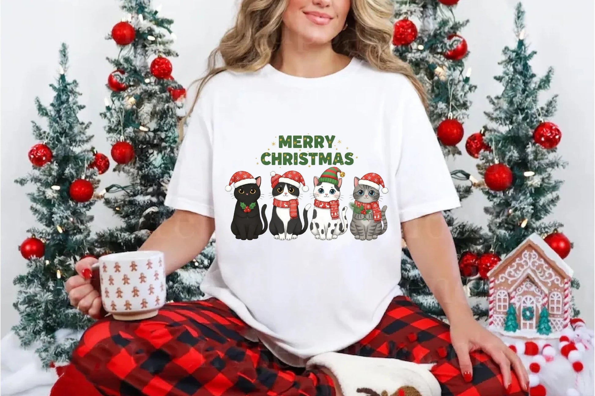 Funny Christmas Cats Clipart Bundle - CraftNest - Digital Crafting and Art