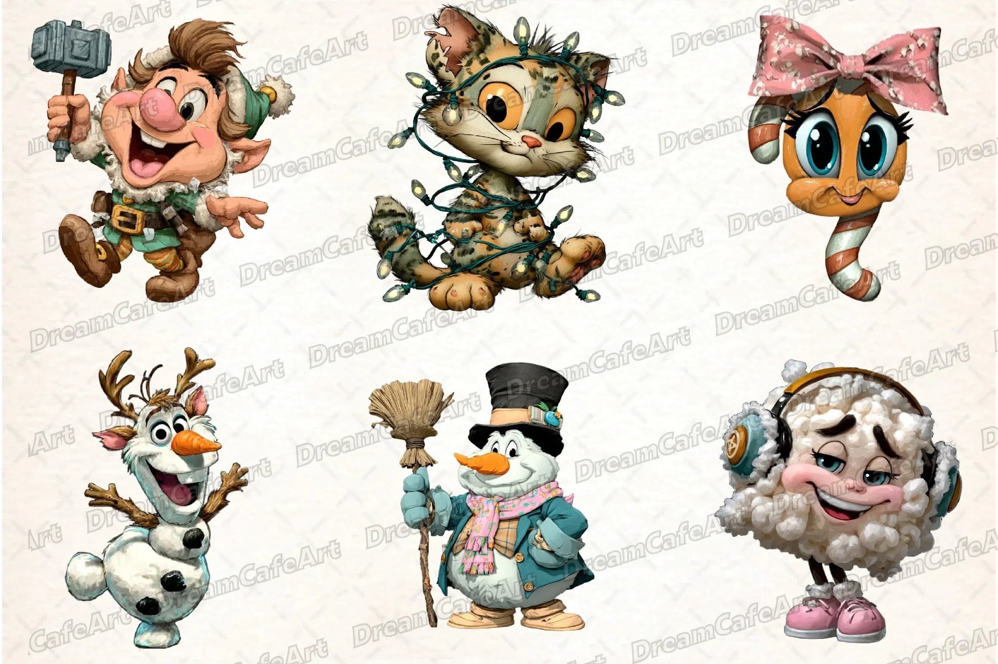 Funny Christmas Clipart Bundle - CraftNest - Digital Crafting and Art