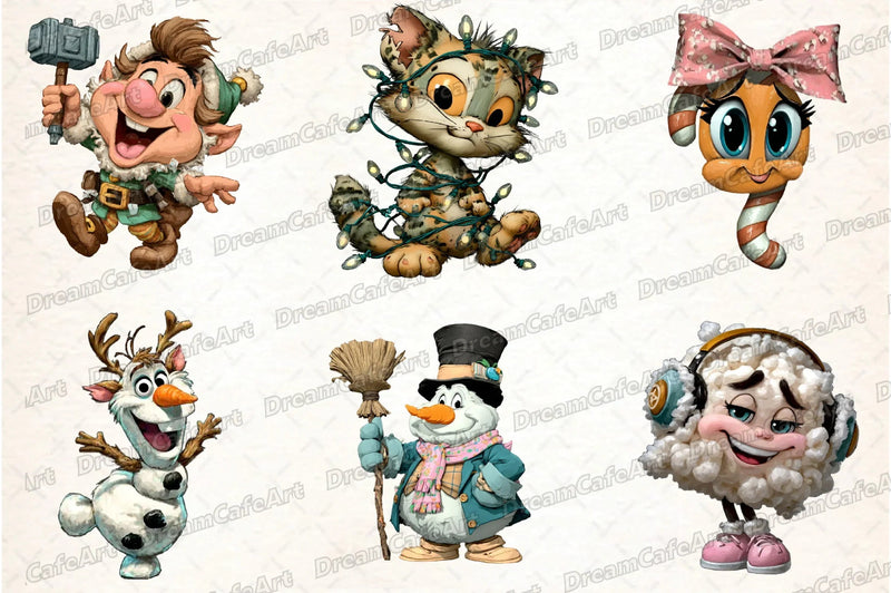 Funny Christmas Clipart Bundle - CraftNest - Digital Crafting and Art