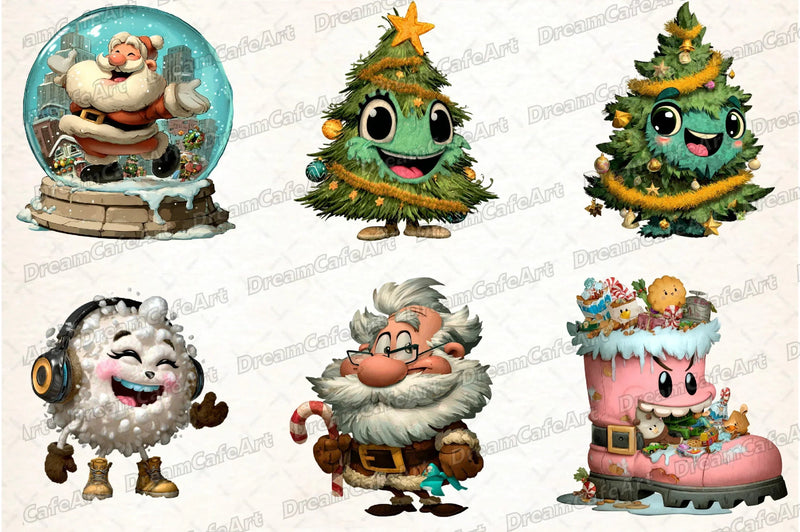 Funny Christmas Clipart Bundle - CraftNest - Digital Crafting and Art
