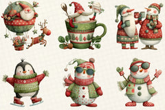 Funny Christmas Clipart Bundle - CraftNest - Digital Crafting and Art
