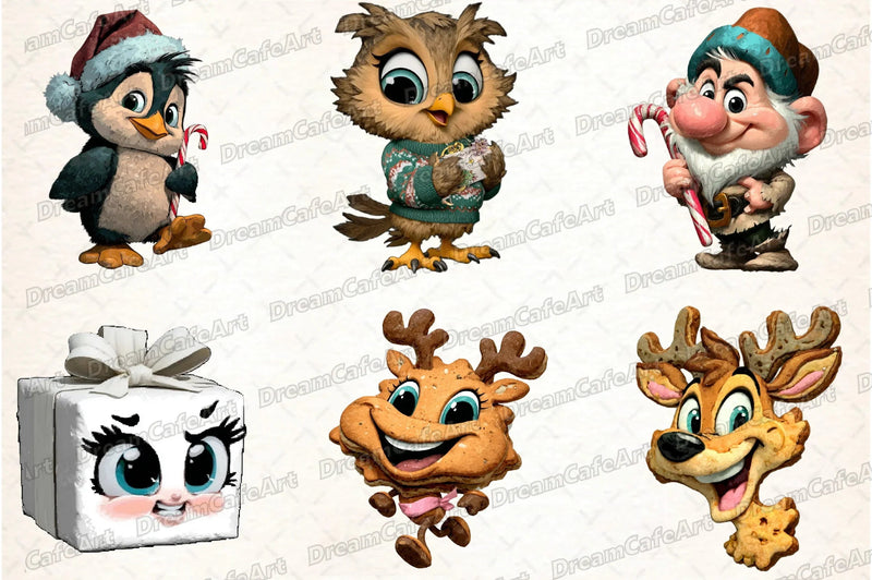 Funny Christmas Clipart Bundle - CraftNest - Digital Crafting and Art