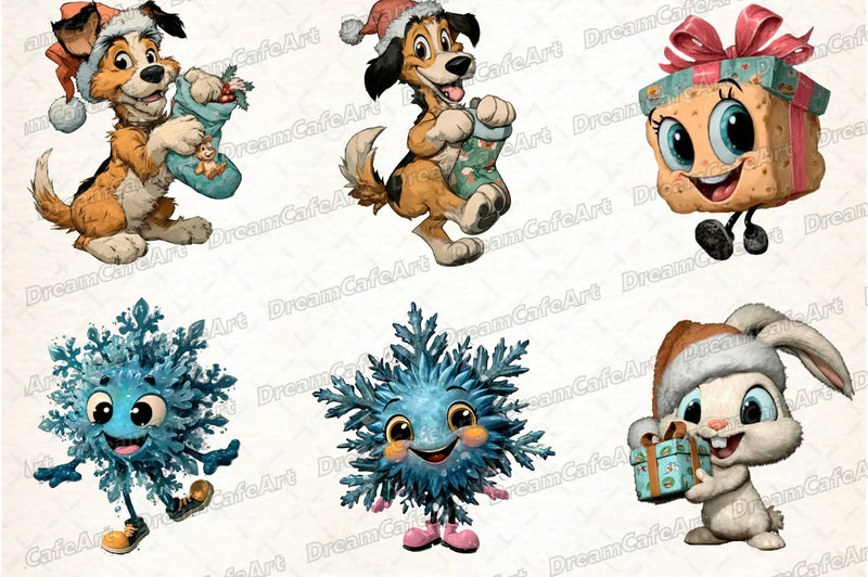 Funny Christmas Clipart Bundle - CraftNest - Digital Crafting and Art