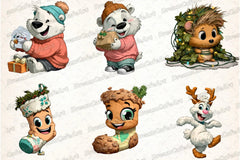Funny Christmas Clipart Bundle - CraftNest - Digital Crafting and Art