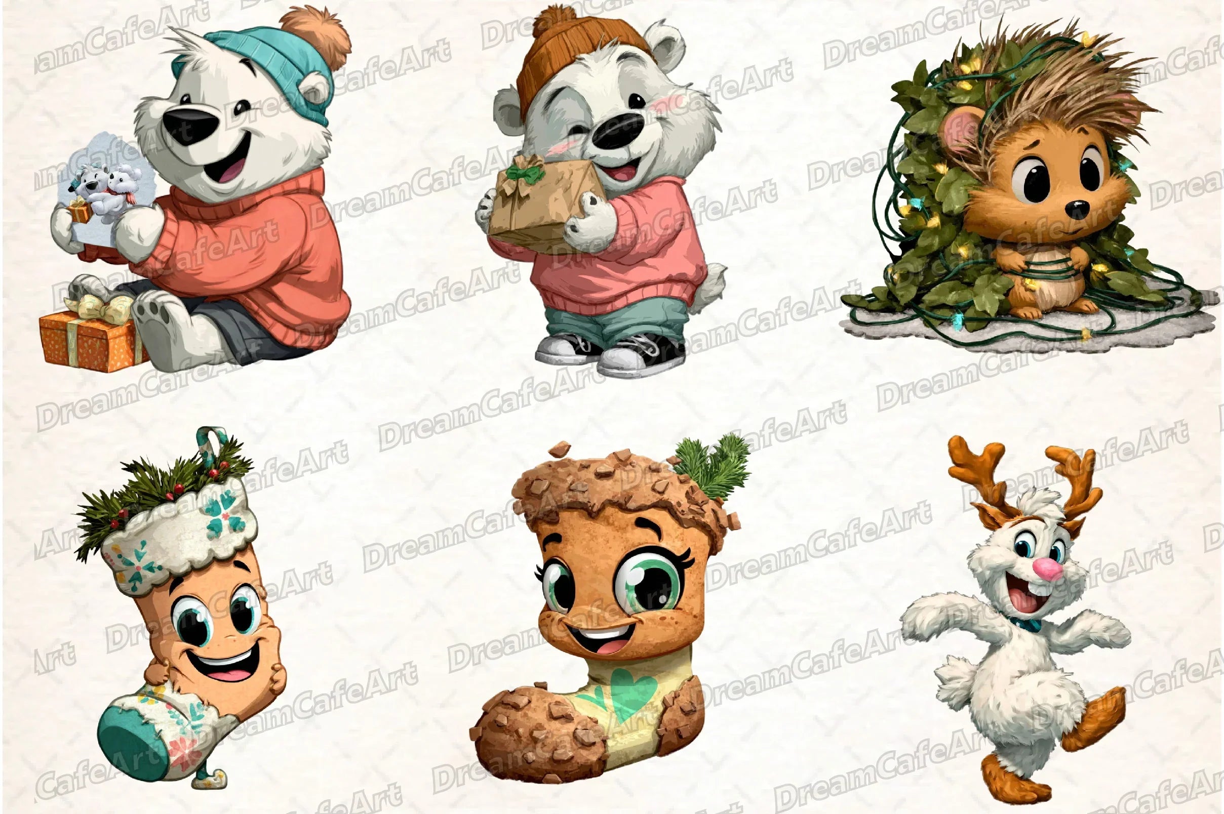 Funny Christmas Clipart Bundle - CraftNest - Digital Crafting and Art