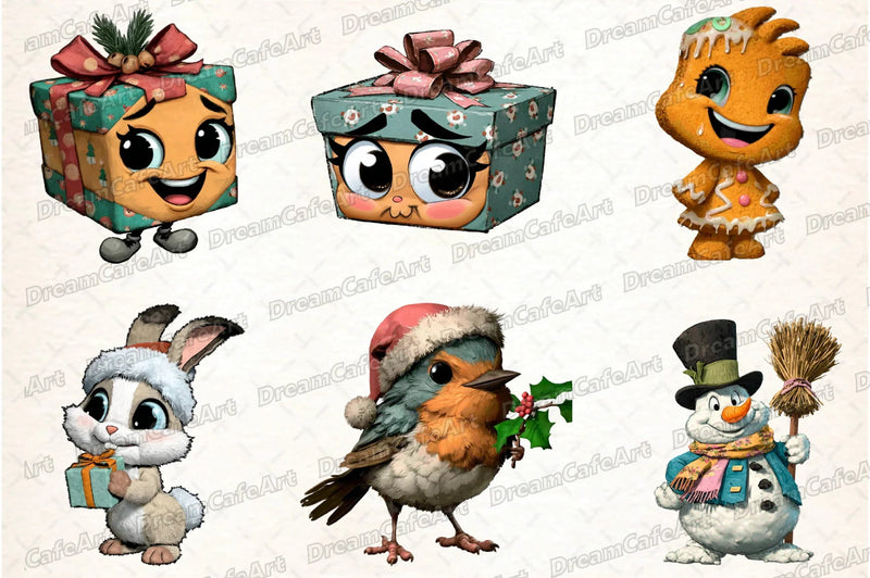 Funny Christmas Clipart Bundle - CraftNest - Digital Crafting and Art