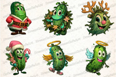 Funny Christmas Cucumber Clipart Bundle - CraftNest - Digital Crafting and Art