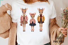 Funny Christmas Deer Clipart Bundle - CraftNest - Digital Crafting and Art