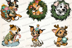 Funny Christmas Dog Clipart Bundle - CraftNest - Digital Crafting and Art
