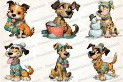 Funny Christmas Dog Clipart Bundle - CraftNest - Digital Crafting and Art