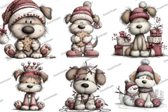 Funny Christmas Dog Clipart Bundle - CraftNest - Digital Crafting and Art