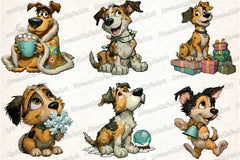 Funny Christmas Dog Clipart Bundle - CraftNest - Digital Crafting and Art