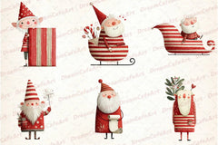 Funny Christmas Santa Clipart Bundle - CraftNest - Digital Crafting and Art