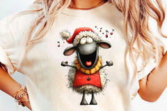 Funny Christmas Sheep Clipart Bundle - CraftNest - Digital Crafting and Art