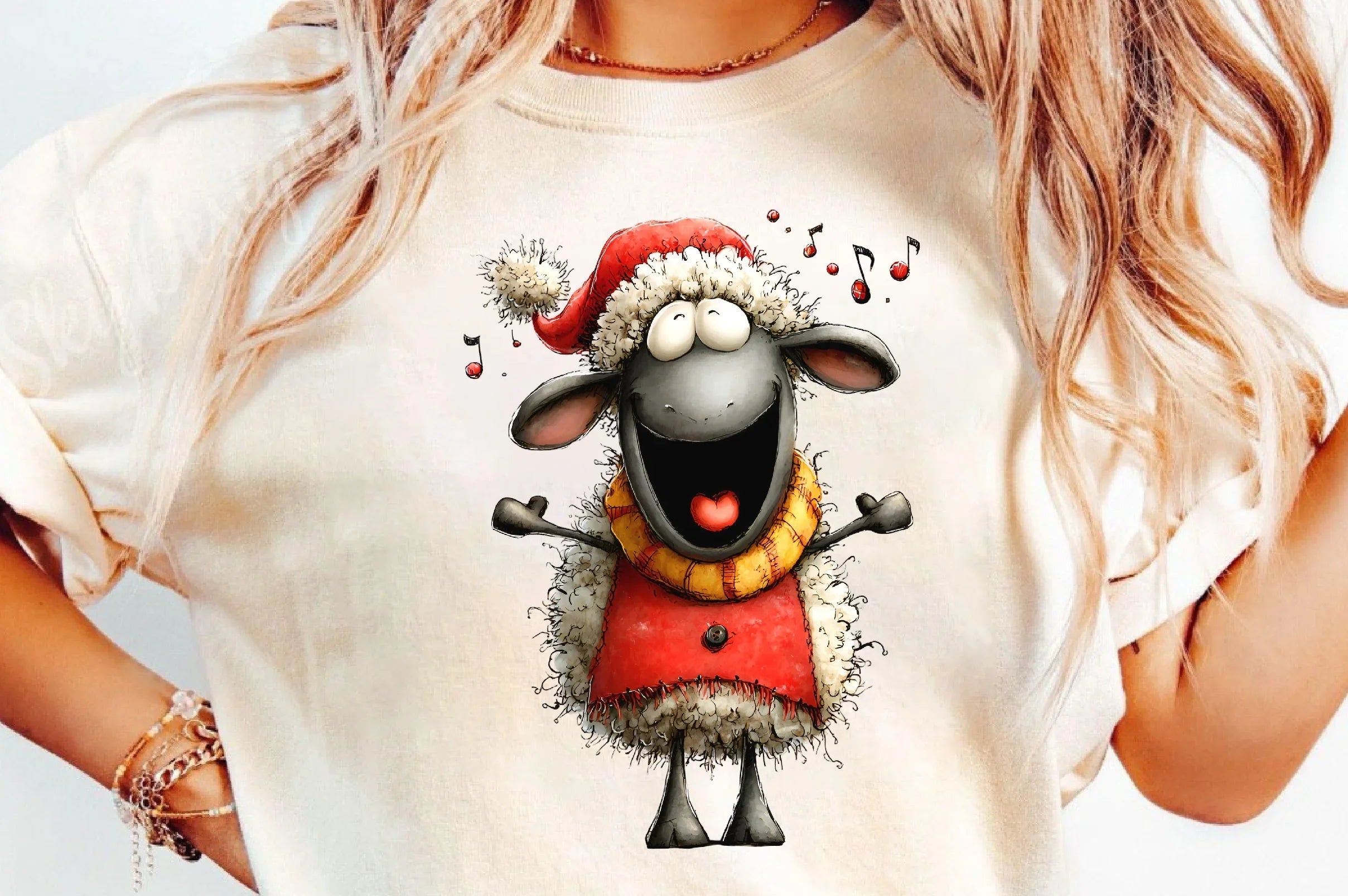 Funny Christmas Sheep Clipart Bundle - CraftNest - Digital Crafting and Art