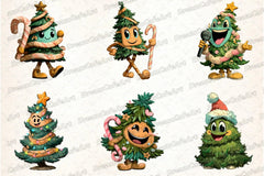Funny Christmas Tree Clipart Bundle - CraftNest - Digital Crafting and Art