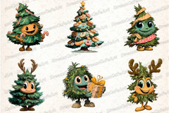 Funny Christmas Tree Clipart Bundle - CraftNest - Digital Crafting and Art