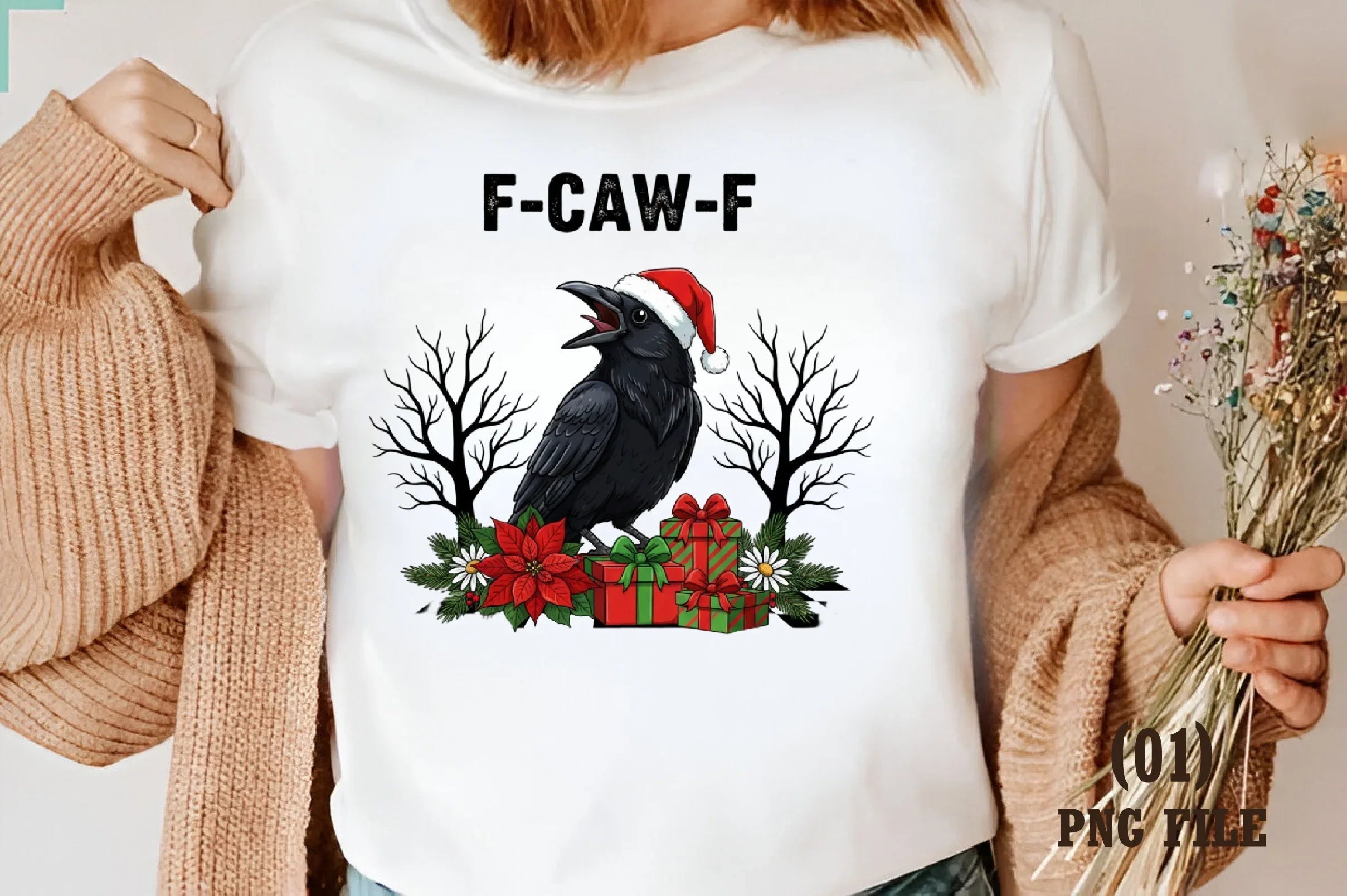 Funny Raven Christmas Clipart Bundle - CraftNest - Digital Crafting and Art