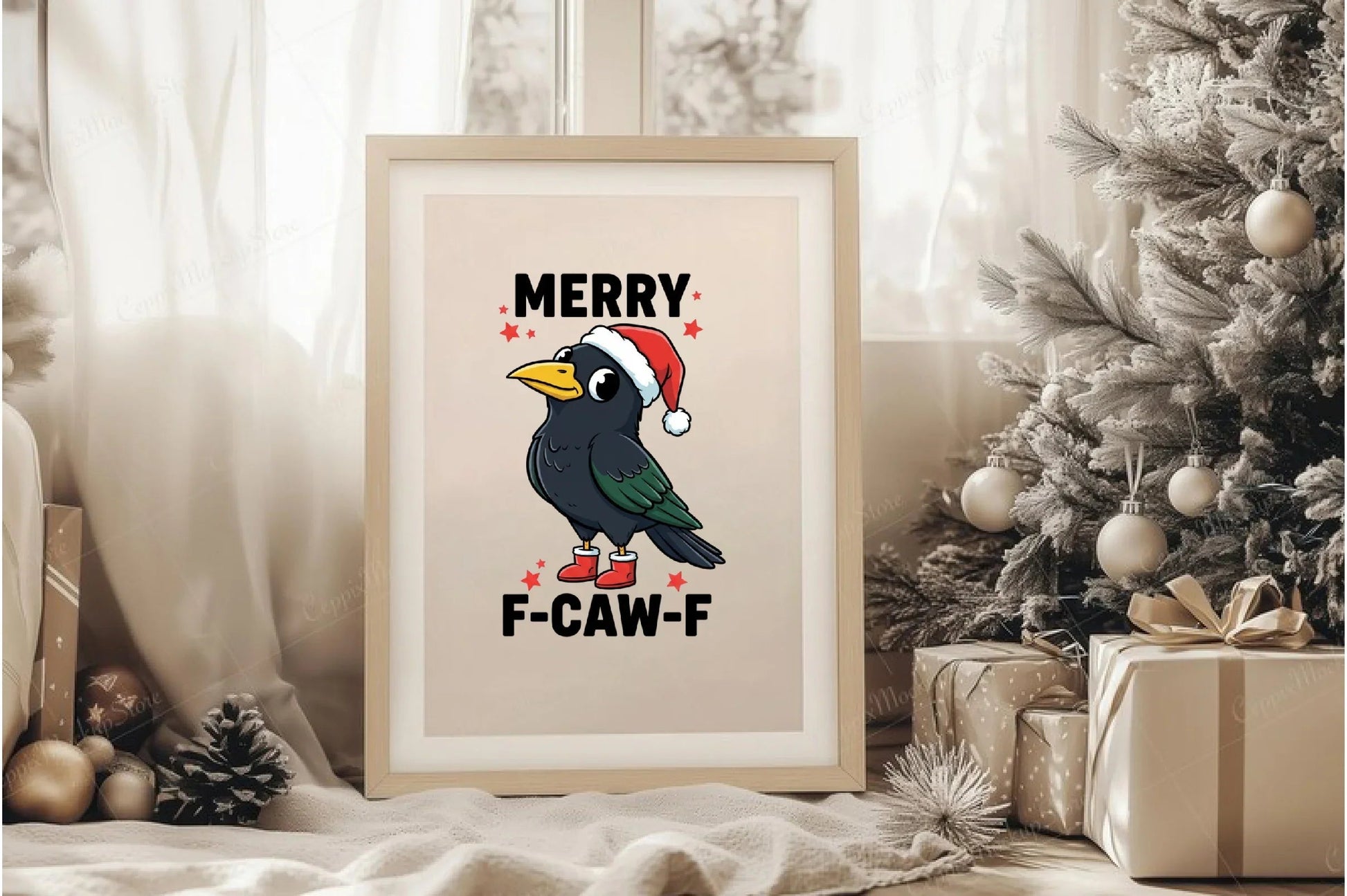 Funny Raven Christmas Clipart Bundle - CraftNest - Digital Crafting and Art